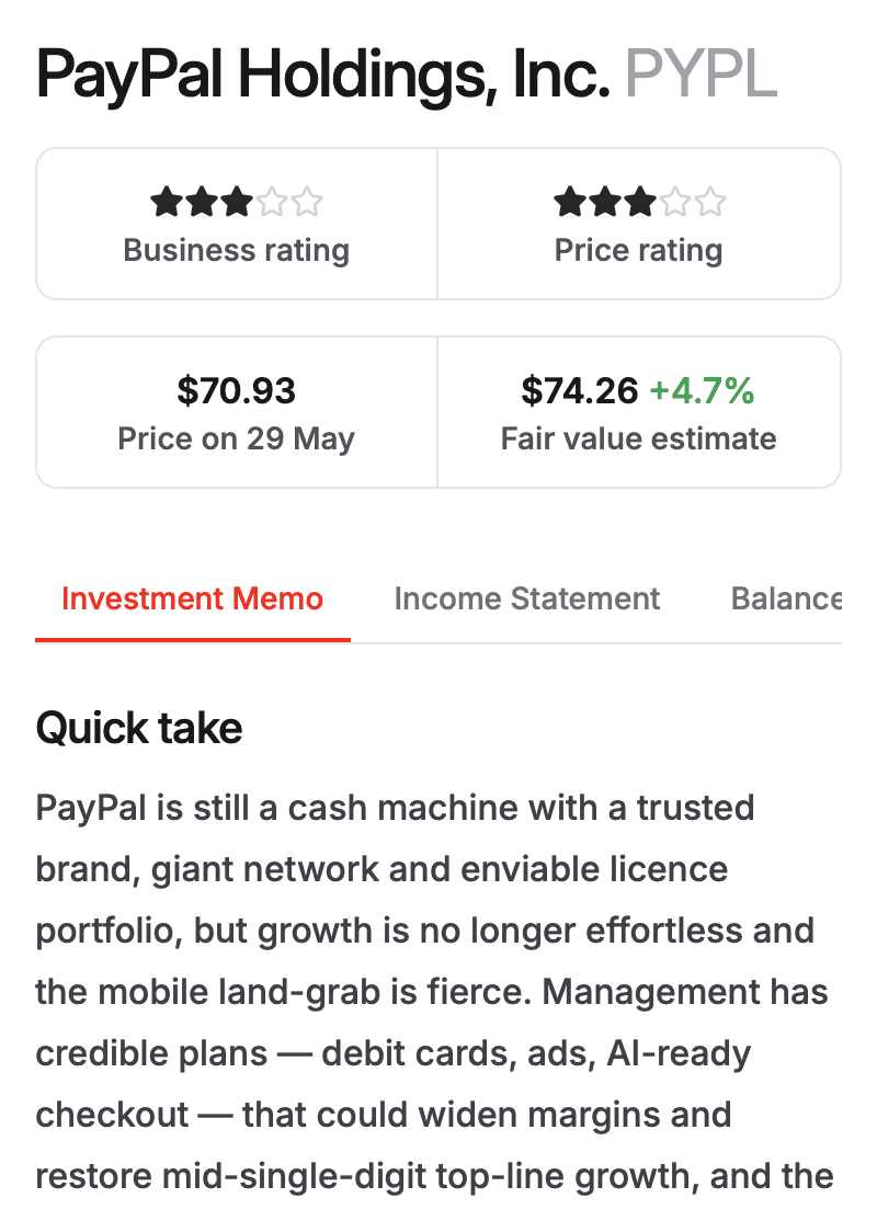 Screenshot of Chadwin (mobile)